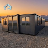 Maison mobile transportable de 40 pieds, maison préfabriquée en acier, maison modulaire miniature, design moderne, garantie de 3 ans, installation rapide, idéale pour les stations balnéaires