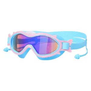 Fashion Style Kids Favourite Swim Goggles Professional PC Swimming Sports Anti-fog Silicone Wide View HD Swimming Goggle