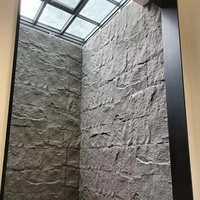 Panneau mural en pierre artificielle PU imperméable en polyuréthane, revêtement mural extérieur en pierre de culture 3D, parement extérieur