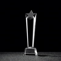 Trophée de graduation personnalisé en cristal avec design gravé et impression UV/numérique pour les cérémonies du lycée et de l'université