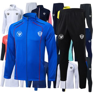 LOGO Marke Winter Fußballjacke Sportbekleidung Reißverschluss Fußballjacke für Erwachsene und Kinder Großhandel 2526 - Product Image 5