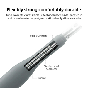 TELESIN-Bâton de selfie magnétique en silicone pour <span class=keywords><strong>iPhone</strong></span> 15 <span class=keywords><strong>14</strong></span> 13 12 Pro Max, trépied pour téléphone portable, SAMSUNG HUAWEI - Product Image 4