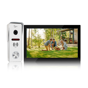 Sistemas de Intercomunicación para Puertas con Cámara, Monitor Táctil de 10 Pulgadas, Kits de <span class=keywords><strong>Videoportero</strong></span> Inteligente <span class=keywords><strong>3</strong></span> en 1, Desbloqueo con Tarjeta RFID para Seguridad del Hogar - Product Image 1
