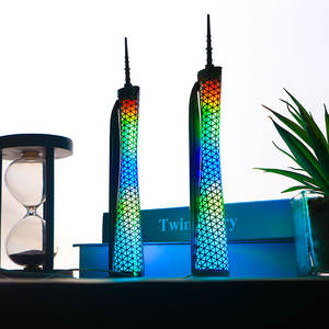 Statue de <span class=keywords><strong>tour</strong></span> de Canton personnalisée modèle vintage en métal avec lumière LED décoration de la maison <span class=keywords><strong>visite</strong></span> de souvenirs modèle de <span class=keywords><strong>tour</strong></span> de Guangzhou en alliage de petite taille - Product Image 1