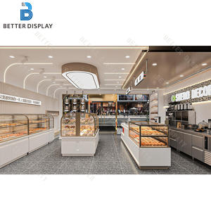 ชั้นวางคัพ<span class=keywords><strong>เค้ก</strong></span>ทันสมัยชั้นวาง3ชั้น<span class=keywords><strong>พ</strong></span>ร้อมกระจกนิรภัยสำหรับแสดงเบเกอรี่ - Product Image 4