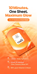 [Dear,Klairs] Mascarilla hidratante en lámina Vita 10 Radiance con vitamina C 25ml para una tez más luminosa y radiante - Product Image 3