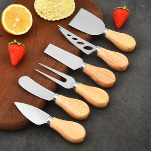 Mini spatule à fromage en acier inoxydable avec manche en bois, couteau à beurre, pelle, outils de pâtisserie - Product Image 2
