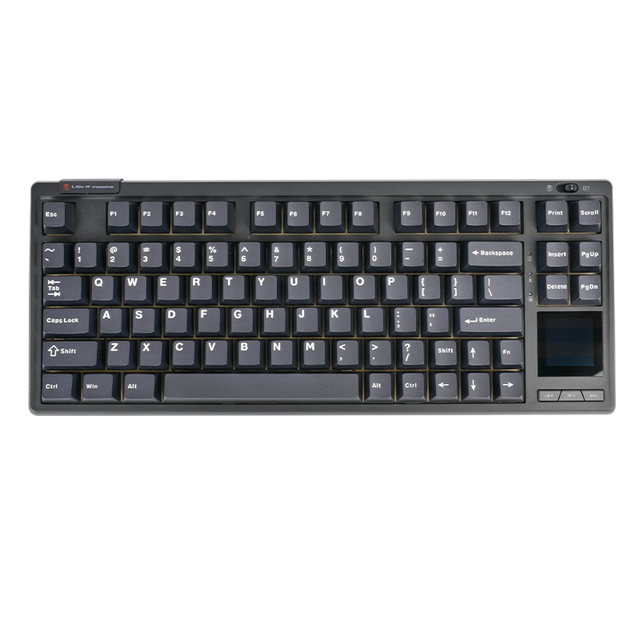 Customizable 87-key Mechanical Keyboard with Screen RGB Backlight Three-mode Wireless Gaming Fashion Mechanical Keyboard