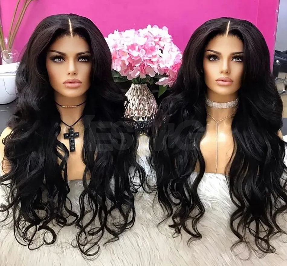 Gelombang Tubuh Mentah Brasil Murni Rambut Manusia 360 Transparan Renda Frontal Wig Hd Penuh Renda Depan Wig Rambut Manusia untuk WANITA HITAM