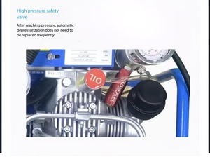 Pompe à air pour respirateur à pression positive, pompe <span class=keywords><strong>de</strong></span> remplissage haute pression 30 MPa, <span class=keywords><strong>bouteille</strong></span> <span class=keywords><strong>gonflable</strong></span> submersible 20 MPa - Product Image 5