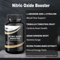 Capsules de renforcement de l'oxyde nitrique OEM contenant de la L-arginine, de la L-citrulline et du ginseng pour la croissance musculaire et la circulation