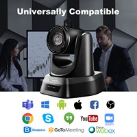 Cámara PTZ para Videoconferencias en Línea, Fácil Configuración, Zoom 20x, 1080P, 60FPS, USB3.0