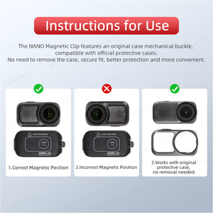 ที่ยึดกระเป๋าเป้สะพายหลังแบบแม่เหล็กสำหรับ DJI OSMO NANO คลิปป้องกันการสั่นไหวแบบปลดเร็ว รองรับเคสป้องกันของแท้จาก DJI - Product Image 5