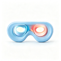 Masque de sommeil intelligent à thérapie lumineuse, compresse chaude et froide, masseur oculaire rechargeable par USB avec lumière douce pour le réveil matinal, pour les migraines