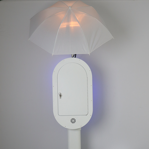 Machine <span class=keywords><strong>Photo</strong></span> Booth Ovale pour iPad avec <span class=keywords><strong>Imprimante</strong></span> <span class=keywords><strong>Instantanée</strong></span> et Ventilateur de Refroidissement, Angle de Caméra Réglable, Kiosque pour Mariages, Événements Professionnels et <span class=keywords><strong>Location</strong></span> - Product Image 5