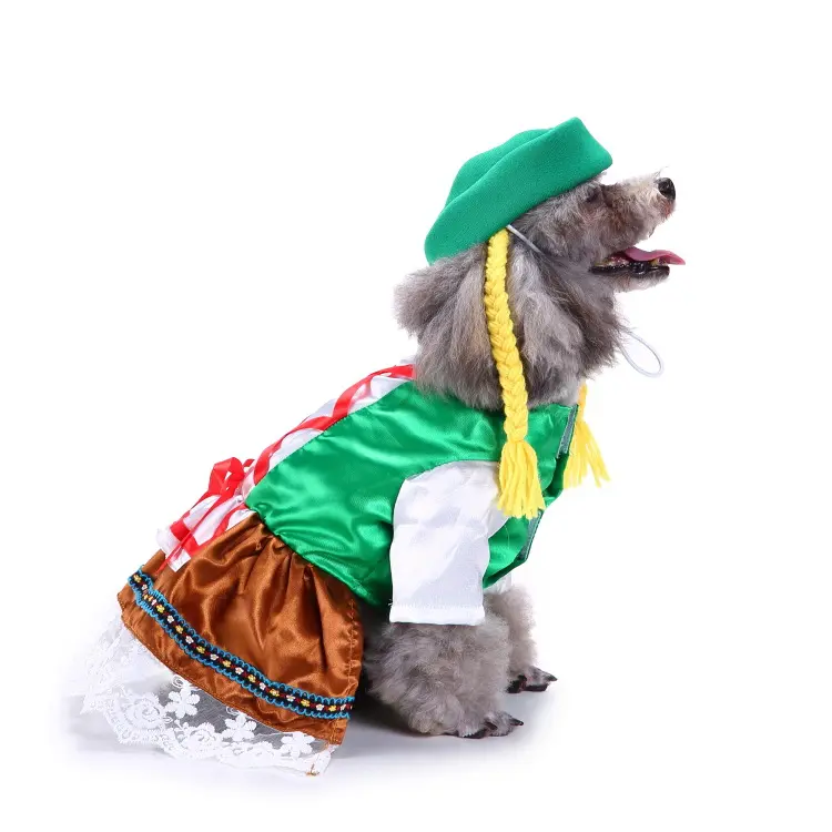 Novedad perro papel Cosplay ropa perro disfraz traje divertido lindo perro disfraces Cosplay ropa