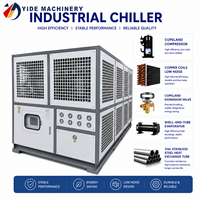 Refroidisseur à compresseur scroll refroidi par air 100 CV avec évaporateur en acier inoxydable pour le refroidissement des machines de remplissage de bière et de sertissage de canettes