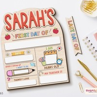 UIONEN Tableau de notes classique en bois multicouche, 30CM, imprimé, personnalisable, pour fournitures de bureau et rentrée scolaire