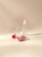 Tube cosmétique PE 19 mm 8 à 15 ml pour baume à lèvres, personnalisable OEM/ODM, avec capuchon à vis côtelé et anse de suspension, emballage pour soins des lèvres
