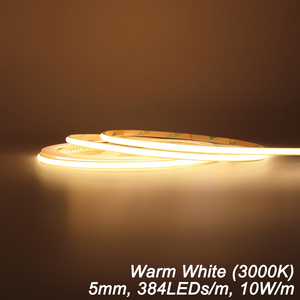 Tiras de Luz COB sin Puntos, de Alta Luminosidad y Colores Extremadamente Suaves y Flexibles, Impermeables o No Impermeables - Product Image 3