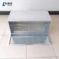 LIZE New Hot Sell Cage à pigeons galvanisée pour l'élevage d'oiseaux Pigeons Transport Plaque galvanisée Cage à oiseaux Argent Animal Respirant