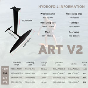 Planches à foil en carbone OEM ART V2 999 Hydrofoil pour le kitesurf, le parawing, le surf, le foil à vent, l'e-foil, les sports nautiques - Product Image 5