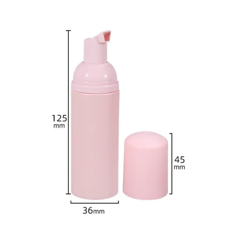 50ML Foaming Soap Bottle Empty Plastic Mousse Facial Cleanser Pump Bottle Travel Refillable Lotion shampoo Dispenser
