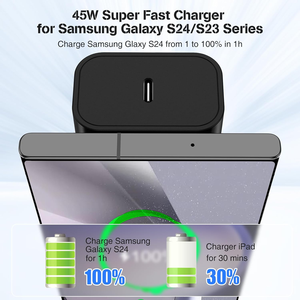 45W Super Fast Charger , Type C Charger Fast <b>Charging</b> Block USBC to USBC <b>Cable</b> for Galaxy S24 Ultra/S24+/S23 S22 S21 Ultra - Product Image 2