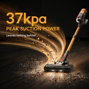 37Kpa Cordless Stick <b>Vacuum</b> Cleaner PV20 550W Brushless Motor Lightweight <b>Handheld</b> <b>Vacuum</b> for Home Carpet Pet Hair - Product Image 3