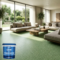 Peinture de sol en sable coloré époxy sans joint personnalisable, idéale pour les gîtes, appartements, cuisines, résistante à l'usure, installation simple