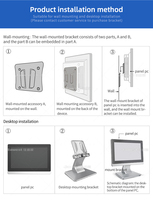 Panel industrial de pantalla táctil todo en uno de 21,5 pulgadas PC J1900 I3 i5 Shell rk3288 Poe panel táctil Industrial PC precio