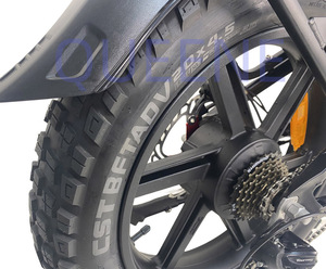 Bicicleta de Montaña con Cuadro de Aluminio y Litio de 48V, 7 Velocidades, Frenos de Disco Hidráulicos, Ruedas de 20 Pulgadas, Bicicleta Eléctrica para Nieve - Product Image 2