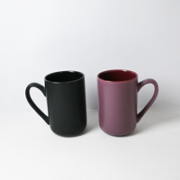 Tasse à thé en céramique mate personnalisée avec poignée carrée, couvercle et filtre, pour la maison et le bureau, option cadeau