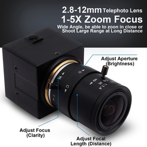 Camera USB ELP 720P HD YUY2 Và MJPEG Máy Quay Video CCTV Tầm Nhìn <span class=keywords><strong>Webcam</strong></span> Với Ống Kính Ngàm CS Tiêu Cự 2.8-12Mm Thủ Công - Product Image 4