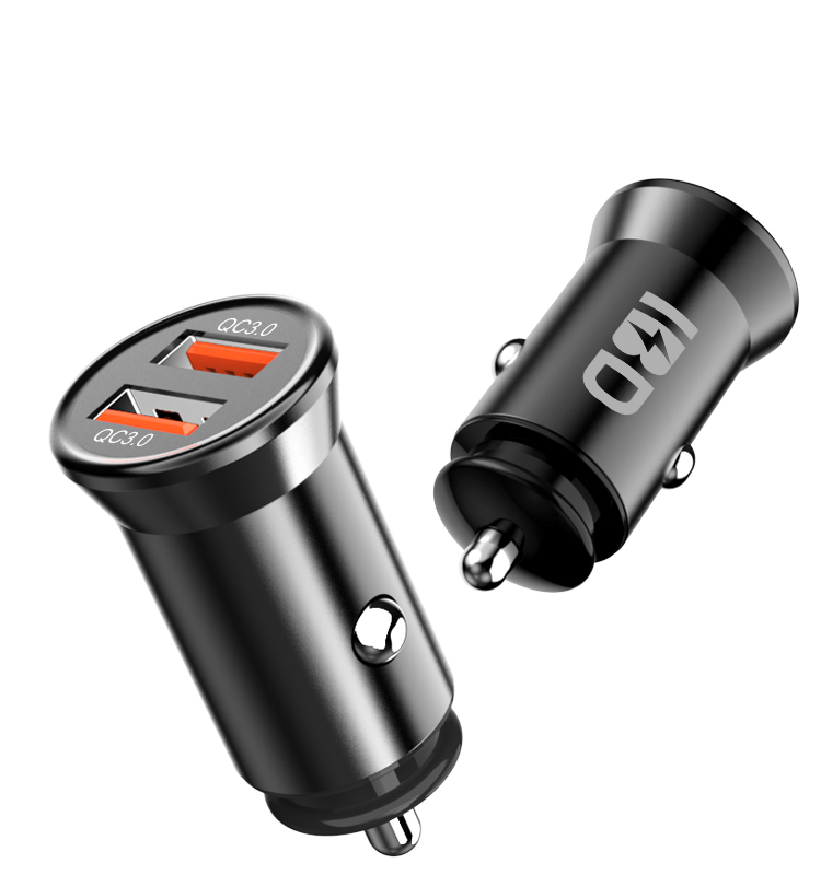 36w dual quick charger port usb car charger fast charging phone universal car charger for mobile phone