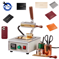 Machine de marquage à chaud manuelle de bureau, machine de gaufrage numérique à chaud pour l'impression de logos sur cuir, PU, papier et coques de téléphone