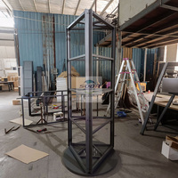 Robinet de douche de salle de bain rotatif à trois côtés personnalisé présentoir en métal pour les salles d'exposition de magasin de matériaux de construction