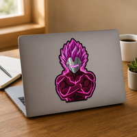Pegatinas Holográficas de Dibujos Animados que Cambian de Color, Pegatinas 3D Dinámicas de Anime, Impermeables, de Material PET para Autos y Laptops