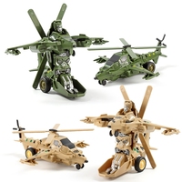 Juguete de Plástico para Niños, Robot Transformable con un Clic, Avión Militar, Tanque, Armadura, Rompecabezas de Impacto Inercial
