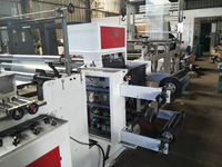 Machine de fabrication de sacs en rouleau à perforation superposée en plastique à cordon de serrage entièrement automatique et à grande vitesse