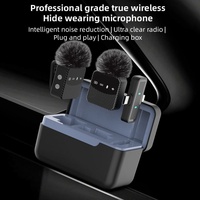 Microphone Lavalier Sans Fil Professionnel avec Réduction de Bruit, Enregistrement Sonore Sans Fil, Microphone Lavalier Rechargeable