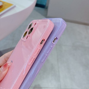 Funda de Teléfono de TPU Suave con Purpurina para Niñas, para iPhone X/XS XR 11 12 13 14 15 16 17 Pro Max 17 Air, Antigolpes - Product Image 5