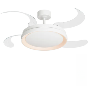 พัดลมเพดานแบบยืดหดได้ขนาด 36 42 นิ้ว พร้อมไฟและรีโมทคอนโทรล 6 ระดับความเร็ว พัดลมเพดานทันสมัยสำหรับห้องนอน ห้องนั่งเล่น พร้อมไฟ LED - Product Image 1