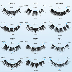 2 paires de faux cils magnétiques avec 4 cils magnétiques 3D réutilisables Set de pinces à épiler Set de maquillage portable <span class=keywords><strong>Lash</strong></span> - Product Image 5