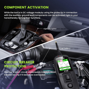 JDiag TopDiag P100 자동차 회로 테스터 자동차 전압 감지기 전기 시스템 프로브 키트 AC DC 12V 24V 자동차 진단 도구 - Product Image 5