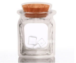 Mỏng phân hủy sinh học trong suốt túi nhựa vật nuôi đứng lên Túi <span class=keywords><strong>Ziplock</strong></span> doypack đáy phẳng in nước trống cho đường đóng hộp - Product Image 1