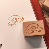 Sceau en caoutchouc en bois de hêtre naturel avec motif gravé personnalisé pour la décoration de carnets, la fermeture d'enveloppes, papeterie en gros