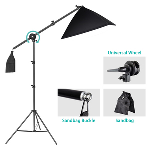 Attrezzatura Fotografica con <span class=keywords><strong>Tavolo</strong></span> da <span class=keywords><strong>Still</strong></span> <span class=keywords><strong>Life</strong></span> 60x100cm e Set di 3 Softbox <span class=keywords><strong>per</strong></span> Studio Fotografico - Product Image 3