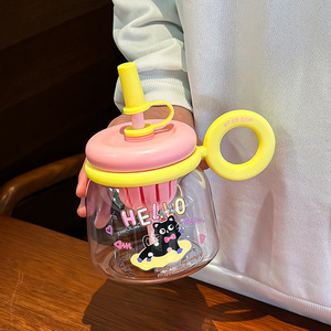 Gobelet à paille Star Cup en PC, grande capacité, avec poignée, pour le bureau, la maison et l'extérieur - Product Image 3