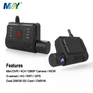 OEM Fleet Dash Cam With Gps Tracking Remote View Camera Recorder Black Box Full Hd Back Dashcam For Bus